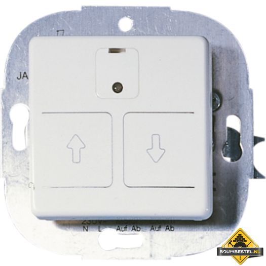 Opus 1 elektronische rolluikschakelaar alpinewit