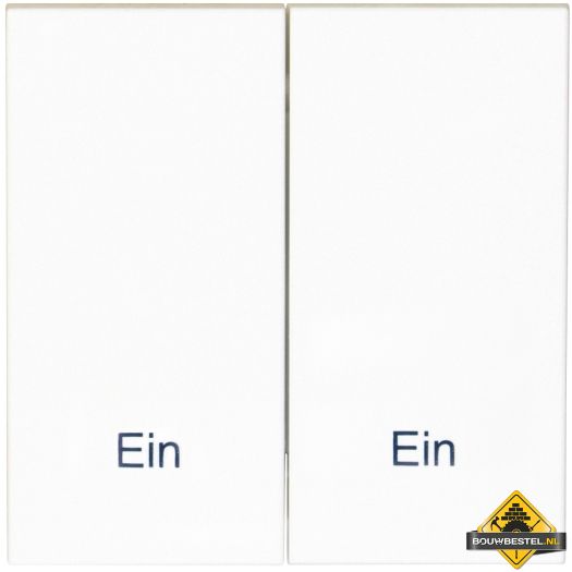 Opus 55 serie bedieningselement met opschrift Ein/Ein polarwit