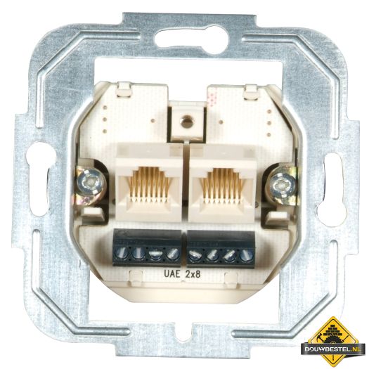 Opus modulaire ISDN aansluitdoos 2 x 8-/8-polig parrallel