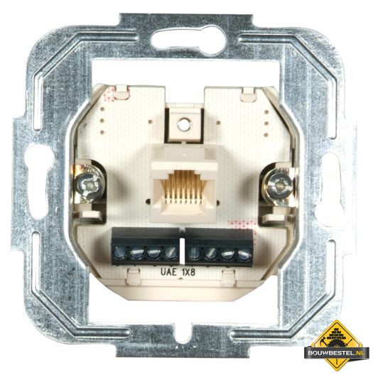 Opus modulaire ISDN aansluitdoos enkel, 1x8-/8-polig enkelvoudige aansluitdoos