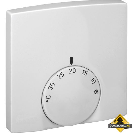Opus opbouw-kamertemperatuurregelaar, verbreekcontact 2 (1) A helder wit