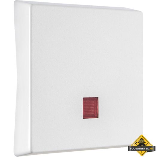 Opus Resist bedieningselementen met rode lens helder wit, IP55
