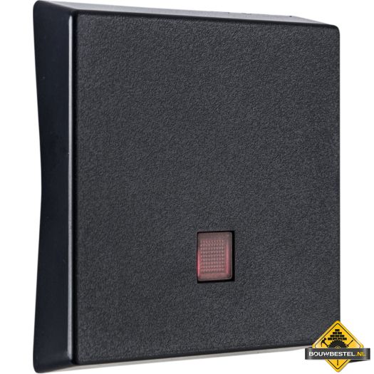 Opus Resist bedieningselementen met rode lens staalblauw, IP55