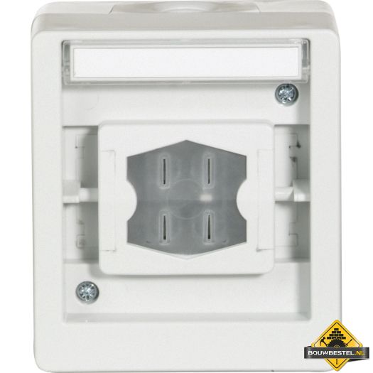 Opus Resist multifunctionele schakelaar / serviceschakelaar zonder verlichting lichtgrijs/staalblauw