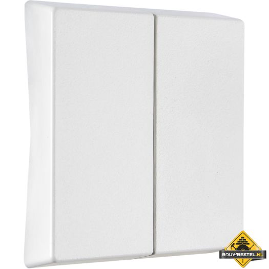 Opus Resist serie bedieningselement zonder symbool helder wit, IP55