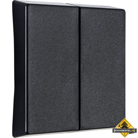 Opus Resist serie bedieningselement zonder symbool staalblauw, IP55