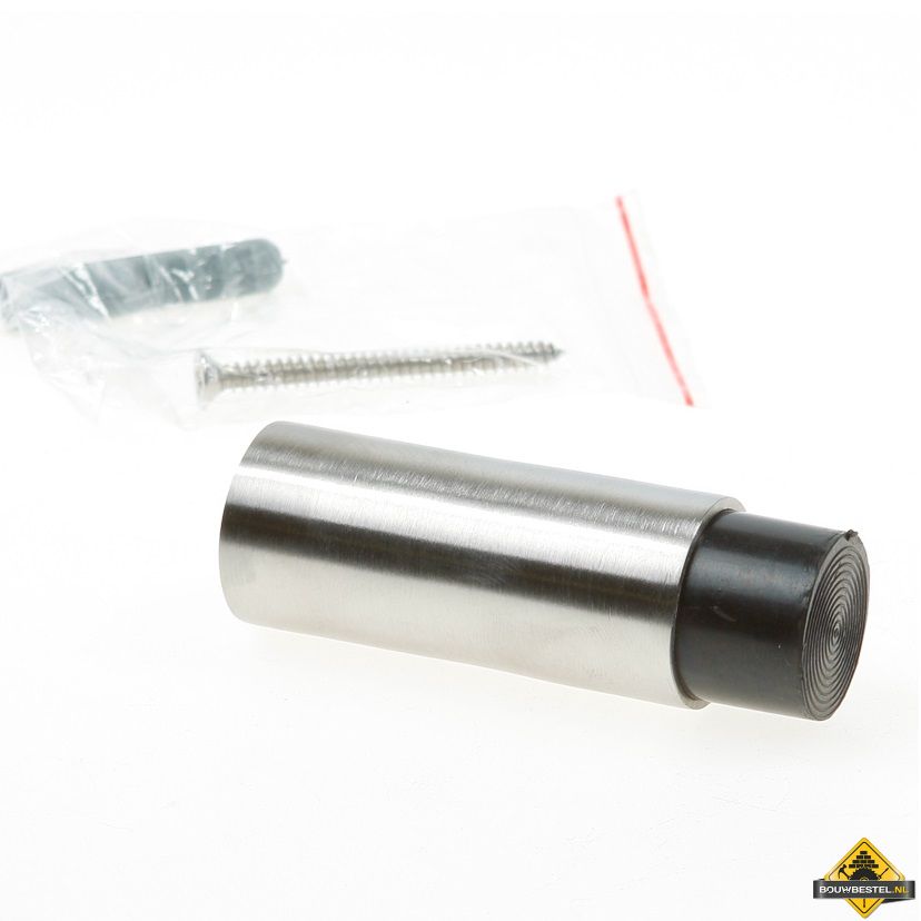 Oxloc deurbuffer / deurstop rvs wand 25x78mm