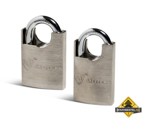 RB Locks KeylocX messing hangslot 55mm met beugelbscherming, inclusief certificaat en 3 sleutels (vervallen bij GS) certificaat nr.