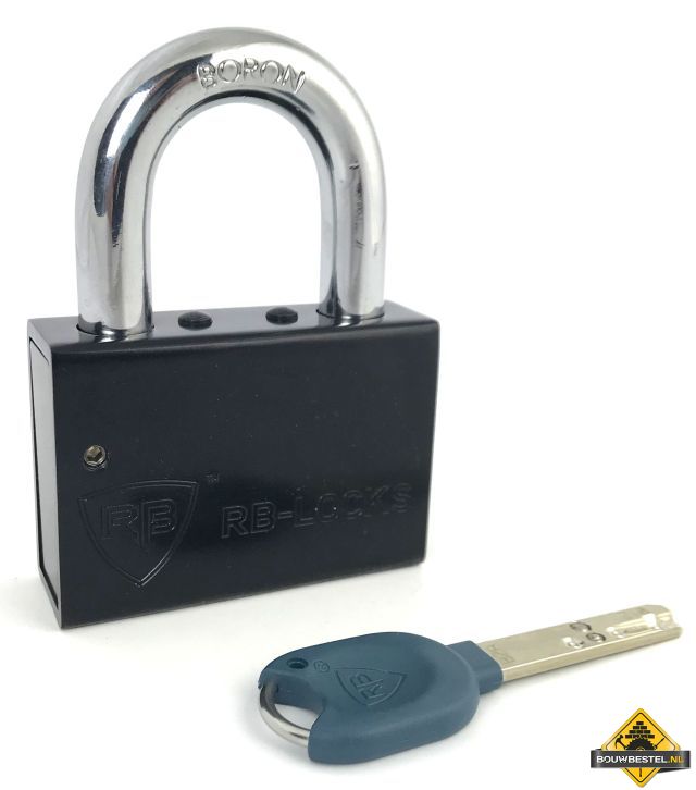 RB-Locks pantserhangslot, losse 13mm beugel, VS, 3 sleutels en cert. (vervallen bij GS) // certificaat nummer: