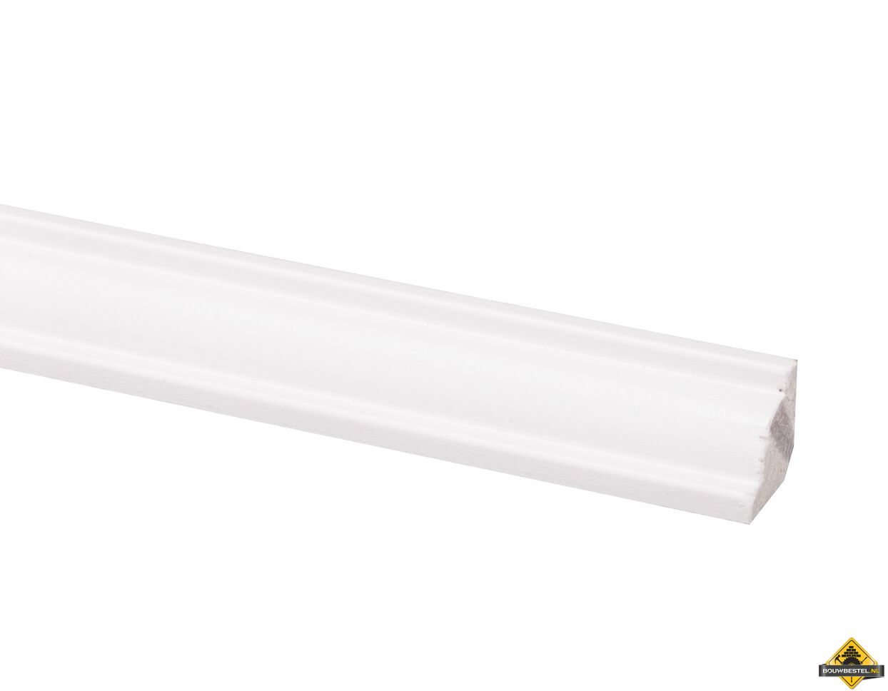 Grenen plafondlijst wit gelakt FSC 16 x 16 mm 270 cm