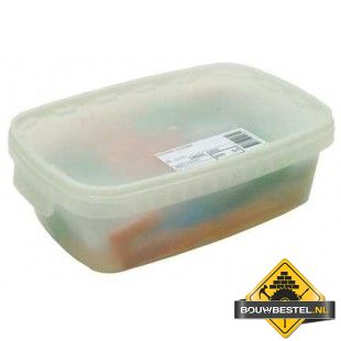Assortiment Uitvulplaatjes 50x50mm Kunststof - 200 stuks