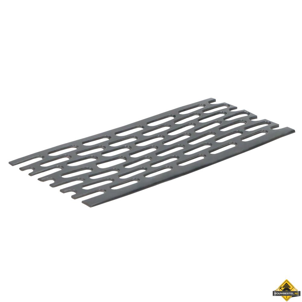 Platprofiel geperforeerd 30x1mm Zwart 500cm (bestelnr. 1634)