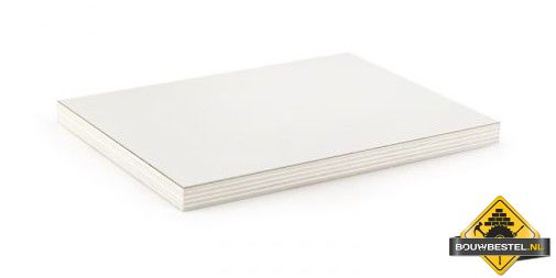 Populieren Multiplex B/B - 2 zijden gegrond 80Mu Wit Pefc 250 X 122 cm Dikte: 15mm 7-laags - 40 platen
