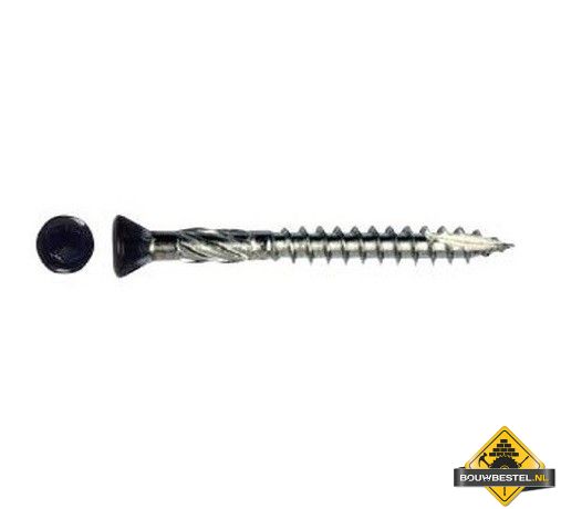 Potdekselschroef Verzonken Kop Torx zwart * 5x60 Rvs / Inox C2 (T-25) - 200 stuks