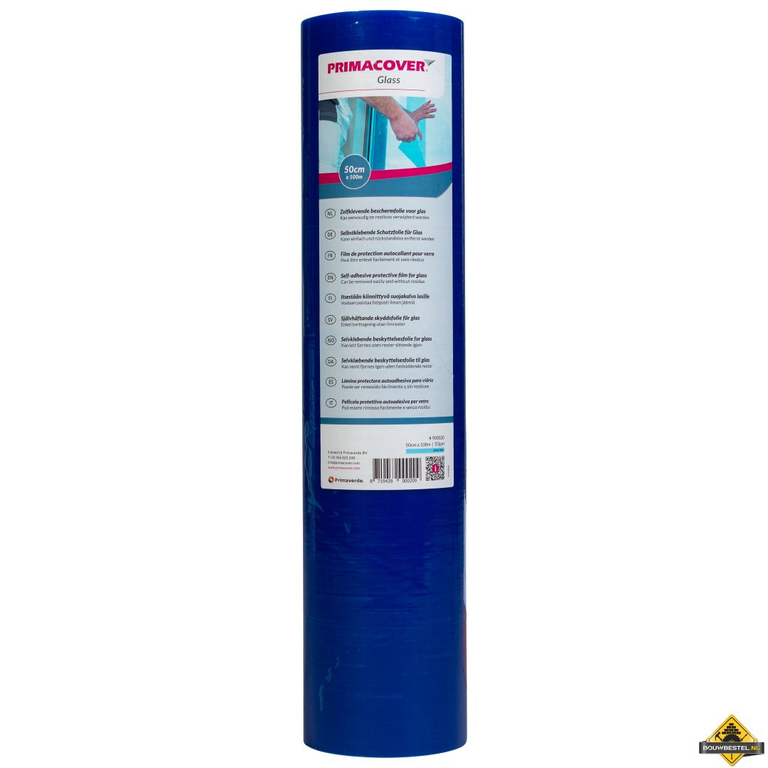 PrimaCover GLASS Zelfklevende Beschermfolie
