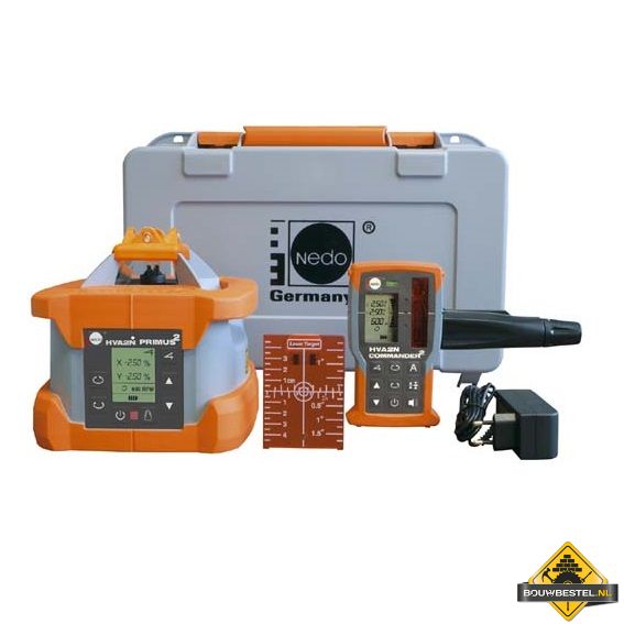 Nedo Primus 2 HVA2N rotatielaser met Commander 2 HVA2N laserontvanger