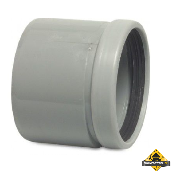 Verloopring excentrisch PVC-U 110 mm x 125 mm SN4 manchet x spie grijs KOMO/BENOR