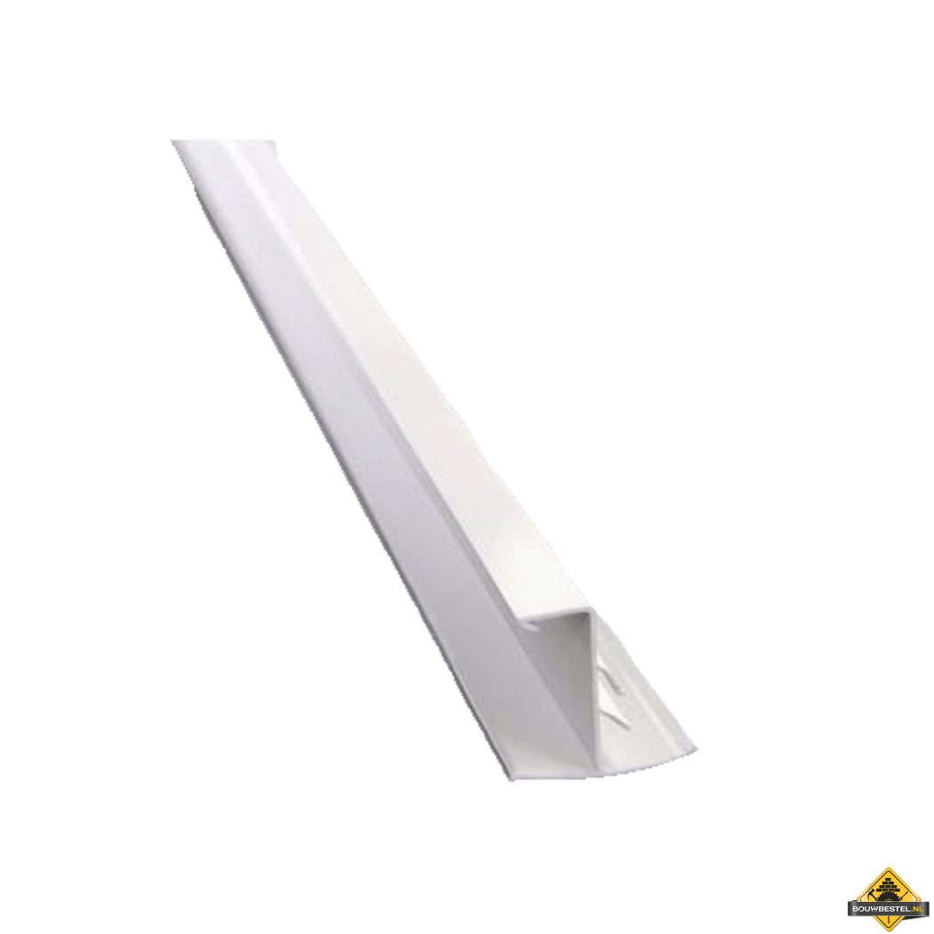 PVC Profiel luchtdicht voor afwerking CB WHITE | 1 stuk = 5 m | Usystem dakplaat Accessoires