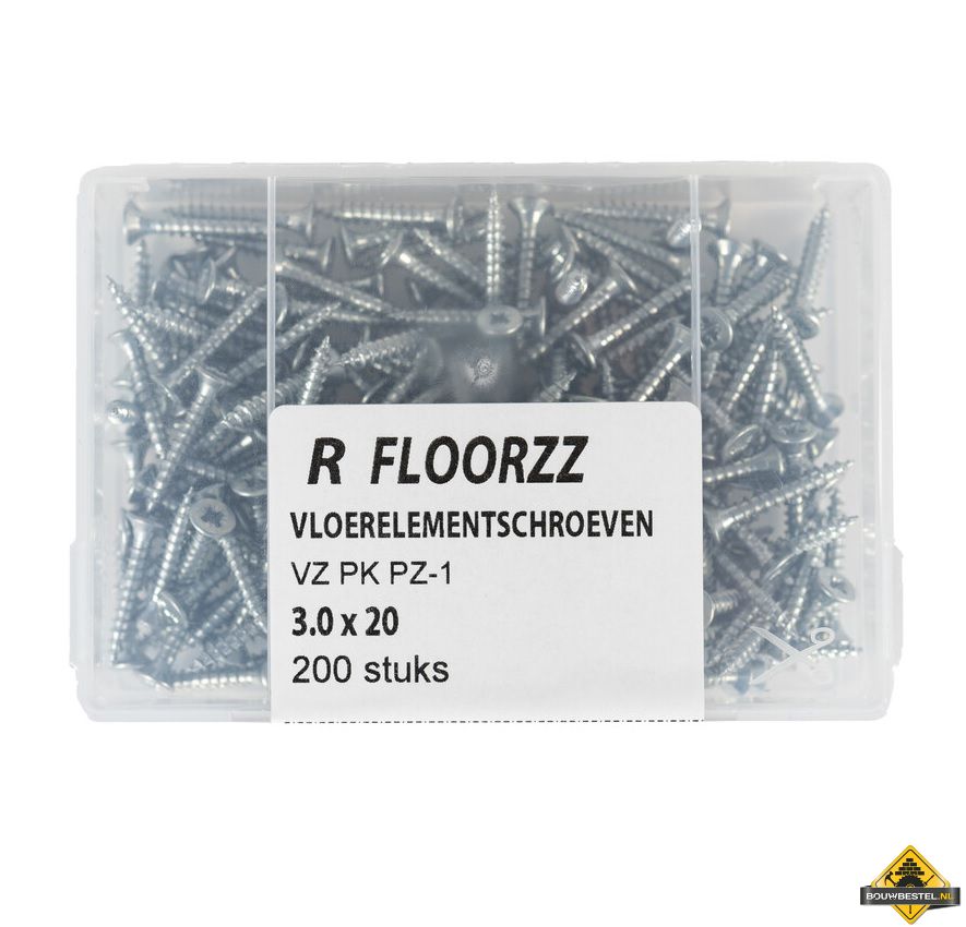 R Floorzz schroeven 3.0 x 20 (200 stuks)