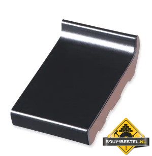 Raamdorpel Verglaasd - Zwart (16cm)