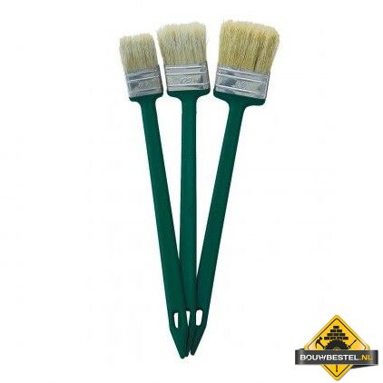 Radiatorkwast SUPER PROF ECO. wit haar. kunststof steel. 2 inch