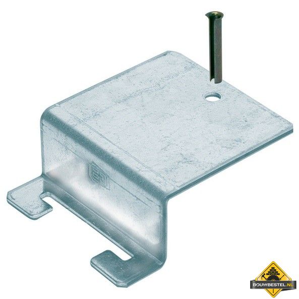 Rb Spijkerplaat Kalkzandsteen D > 100 85x40x30mm met hulsnagel Sendzimir verzinkt - per stuk
