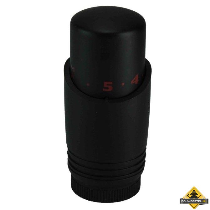 Riko luxe thermostaatknop M-30 mat-Zwart