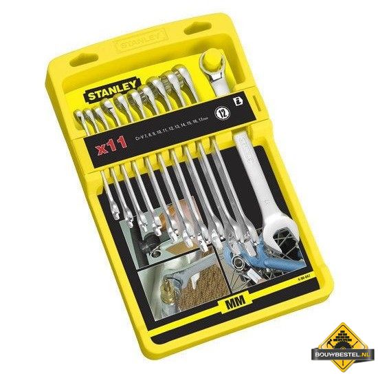 Stanley ringsteeksleutelset 11dlg