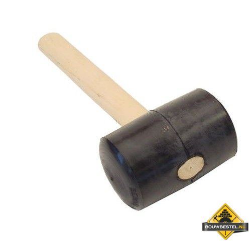 Rubber hamer SUPER PROF Nr.8 zacht. zwart. diam. 93mm
