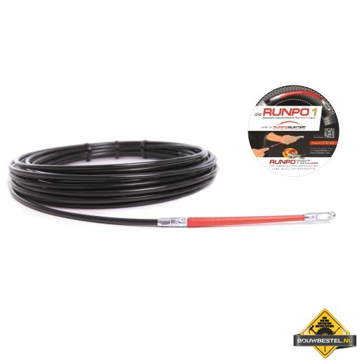 Runpotec Trekveersysteem 10 Meter RUNPO 1 Perlon Diameter 4mm