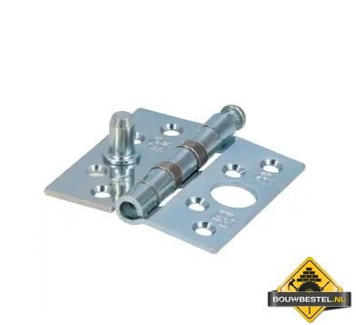S2 veiligheids kogellagerscharnier Rechthoek 76x76 2.4mm