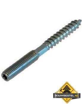 Stokeind met sleutelvlak M8X140 Diameter: 7.3 - per 10 stuk
