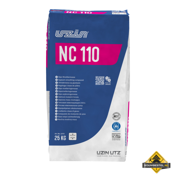 UZIN NC 110 20kg Gipsgebonden Egaline vloerverwarming