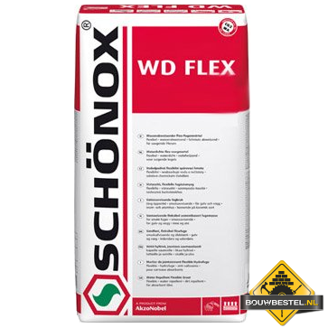Schonox WD-Flex Voegmortel - Zilvergrijs (15kg)