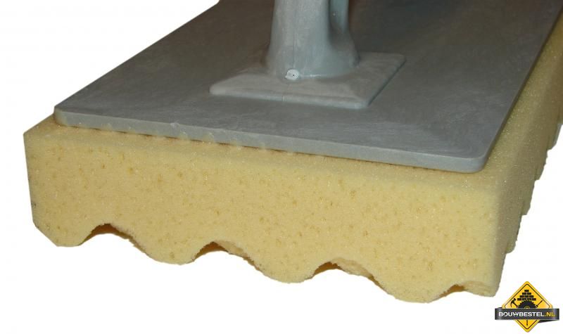 Schoonmaakspons SUPER PROF kunststof 280x140x35 mm. gegolfd