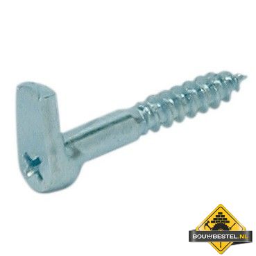 Schroefduim met Kruiskop 65X18mm Diameter: 6 Verzinkt - 10 stuks