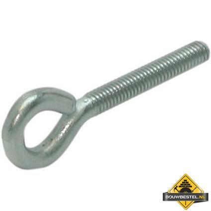 Schroefoog M8 80X10mm RVS Diameter: 7.05mm - 10 Stuks
