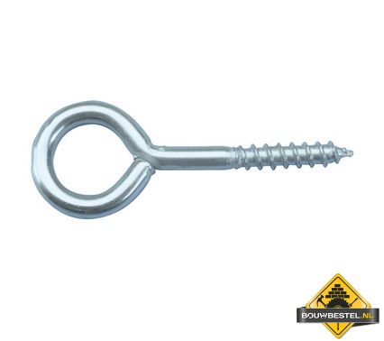 Schroefoog Diameter 5.25mm - 50mm draad - ring 20mm (25 stuks)