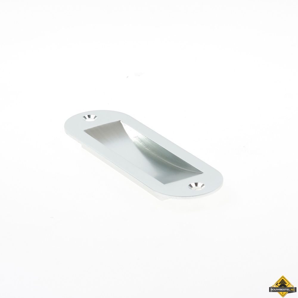 Schuifdeurkom ovaal 120mm Geanodiseerd aluminium