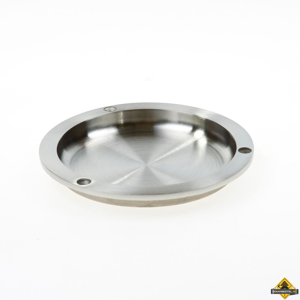 Schuifdeurkom rond 110mm Roestvast staal