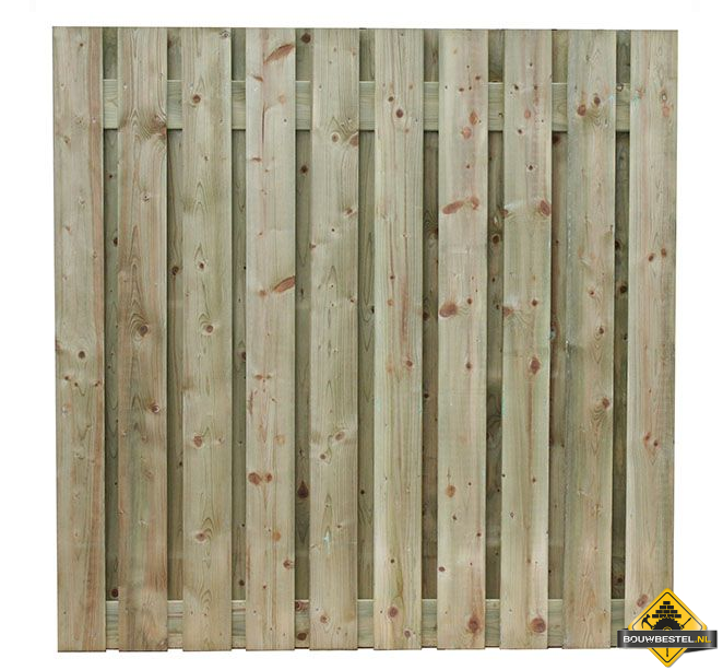 Schutting geimpregneerd vuren recht 180x80 cm