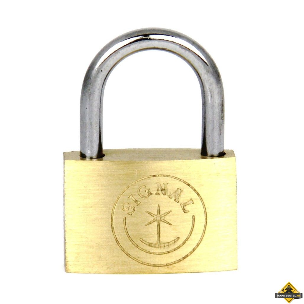 Signal messing hangslot verschillend sluitend - 60 mm