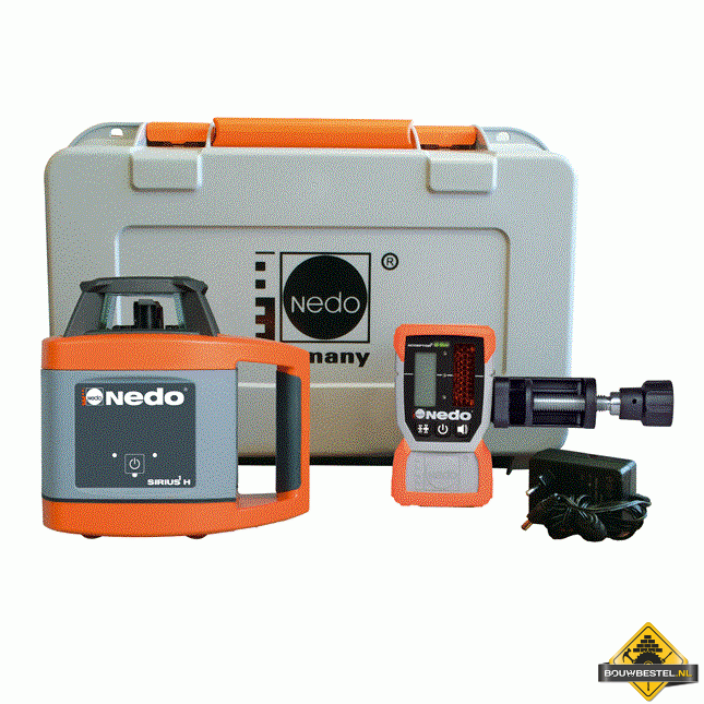 Nedo Sirius 1 H rotatielaser met Acceptor 2