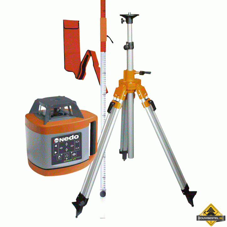 Nedo Sirius 1 HV rotatielaser met Acceptor Green met statief