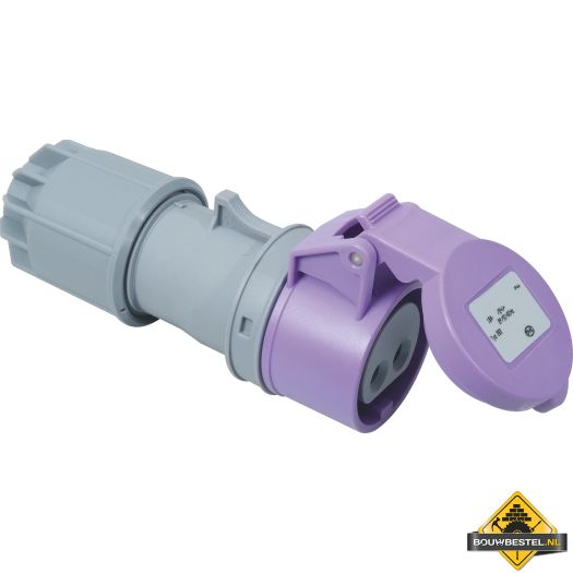 Sirox CEE-contrastekker IP 44, 2-polig, 24 V 16 A, met vernikkelde contacten