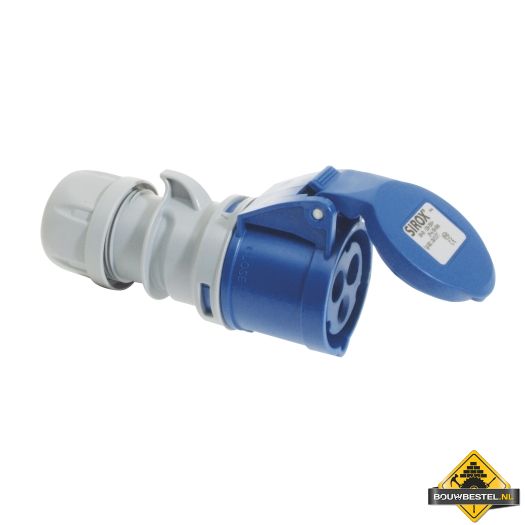 Sirox CEE-contrastekker IP 44, 3-polig, 230 V, 6 h 16A SIROX-KLICK