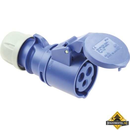 Sirox CEE-contrastekker IP 44, 3-polig, 230 V, 6 h 32 A, rood