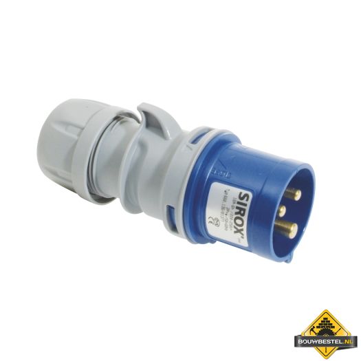 Sirox CEE-stekker IP 44, 3-polig, 230 V, 6 h 16A SIROX-KLICK