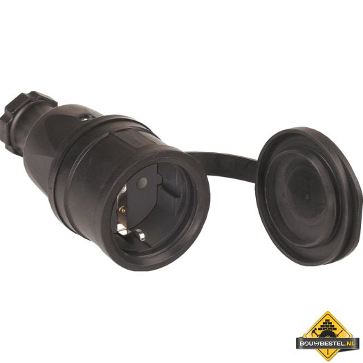 Sirox volrubber contrastekker met deksel aan band, IP44