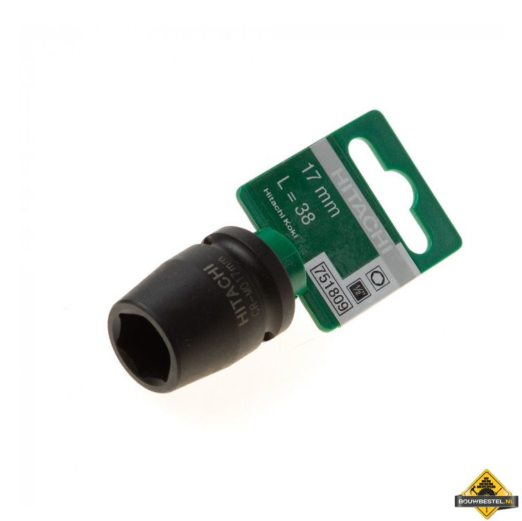 Slagmoer Krachtdop SW 1/2 inch - 17mm Vierkant x Lengte 38mm